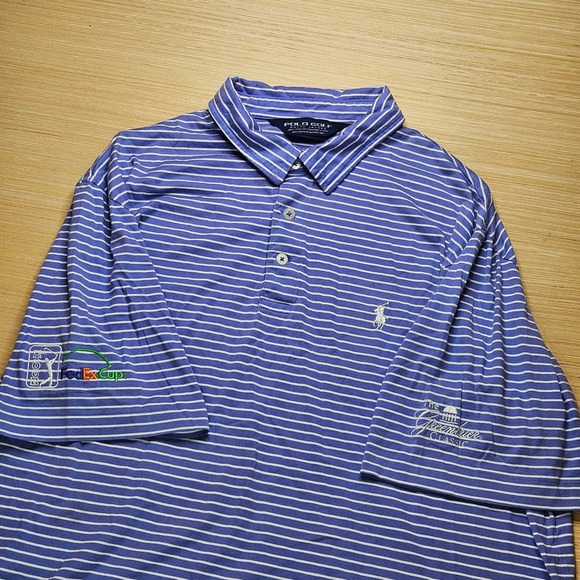 Polo Ralph Lauren Other - PGA Tour FedEx Cup Classic Polo Golf Ralph Lauren Mens Striped Shirt Size L